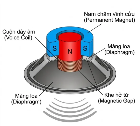 Diagram of a magnet with text and symbols

AI-generated content may be incorrect.